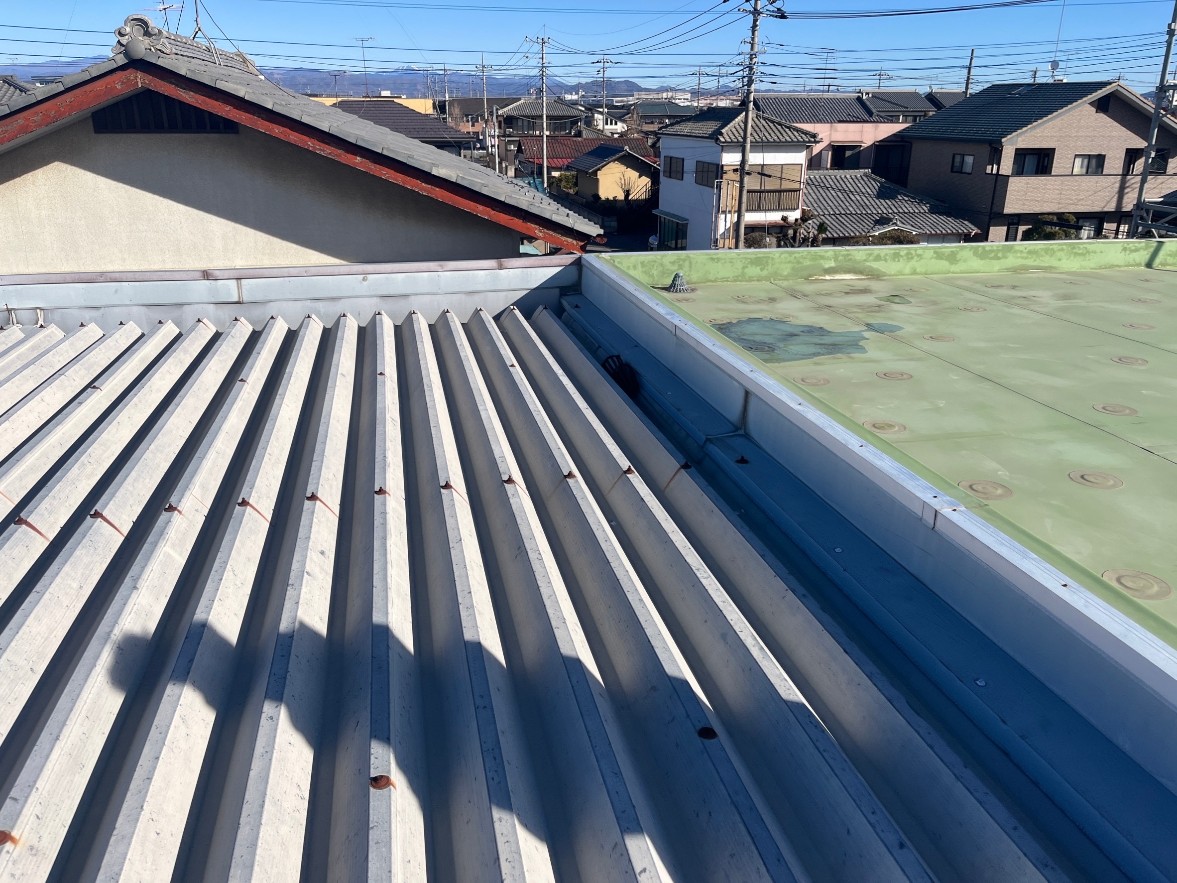屋根雨漏り修理　施工前