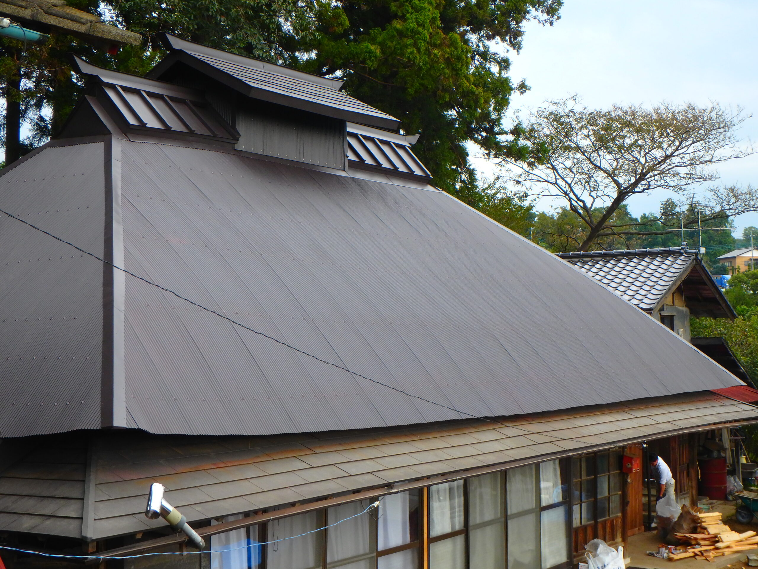 波板屋根リフォーム