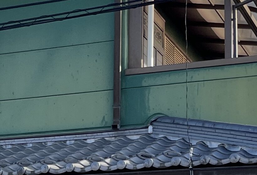 銅雨とい部分修理 施工前